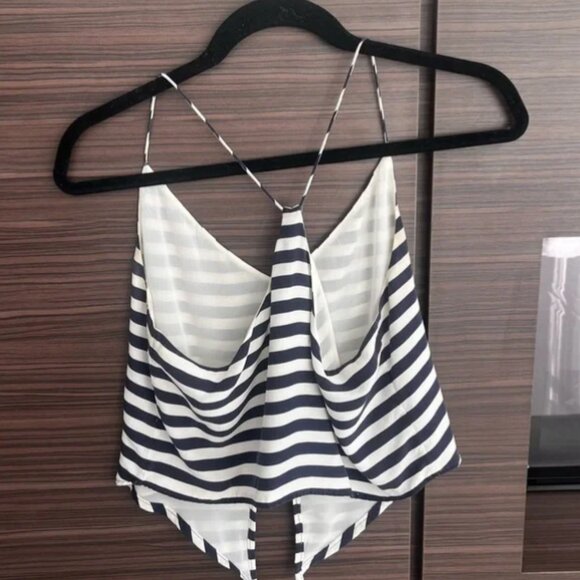 J. Crew Stripes Silk Top - Picture 2 of 4